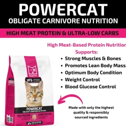 Square Pet VFS Powercat Obligate Carnivore Nutrition Dry Cat Food