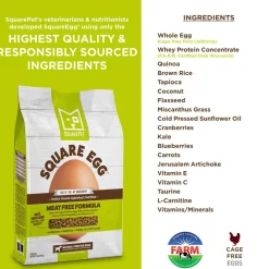 Square Pet Square Egg Meat Free Formula Dry Dog Food