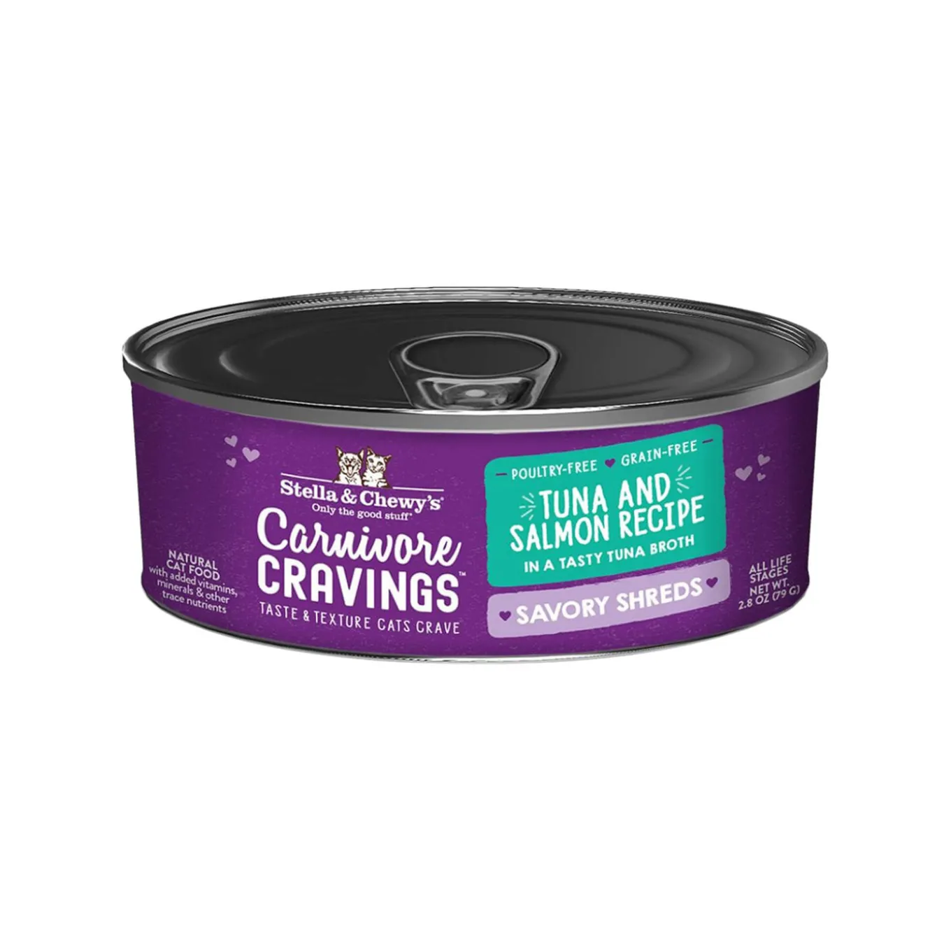 Stella & Chewy's Carnivore Cravings Savory Shreds Tuna & Salmon Wet Cat Food