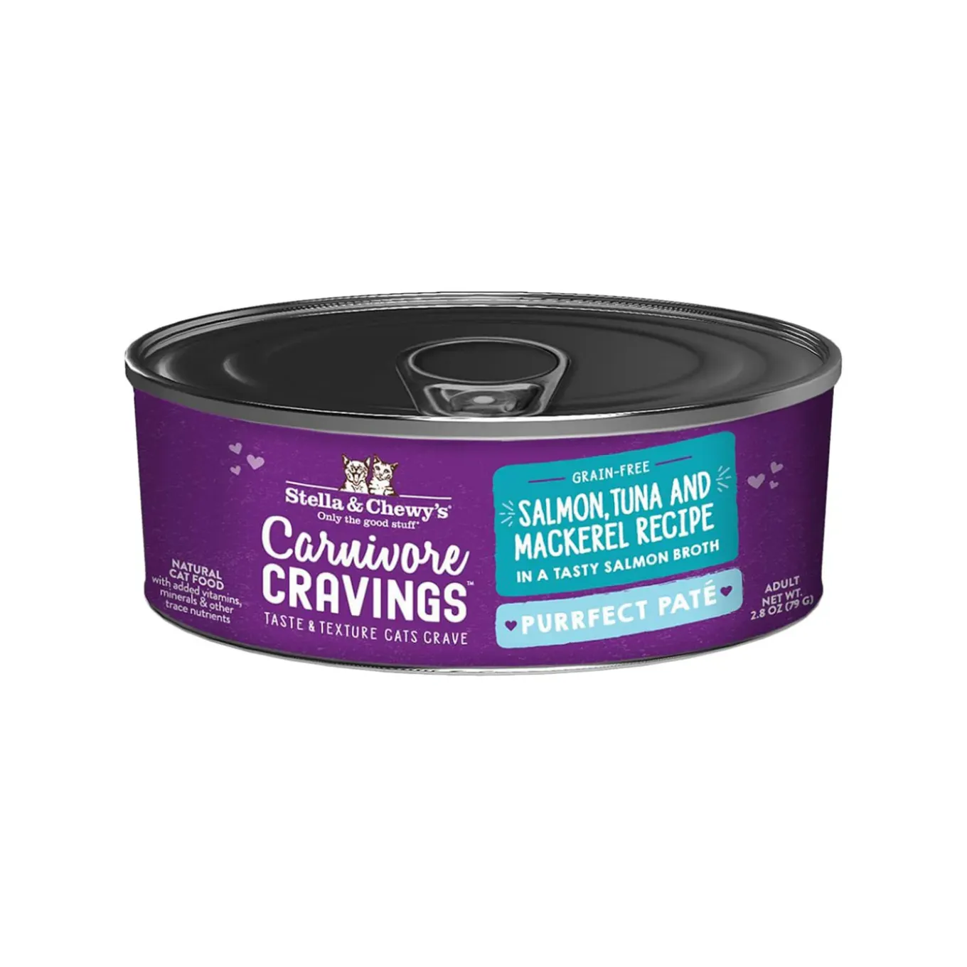 Stella & Chewy's Carnivore Cravings Purrfect Pate Salmon, Tuna & Mackerel Wet Cat Food