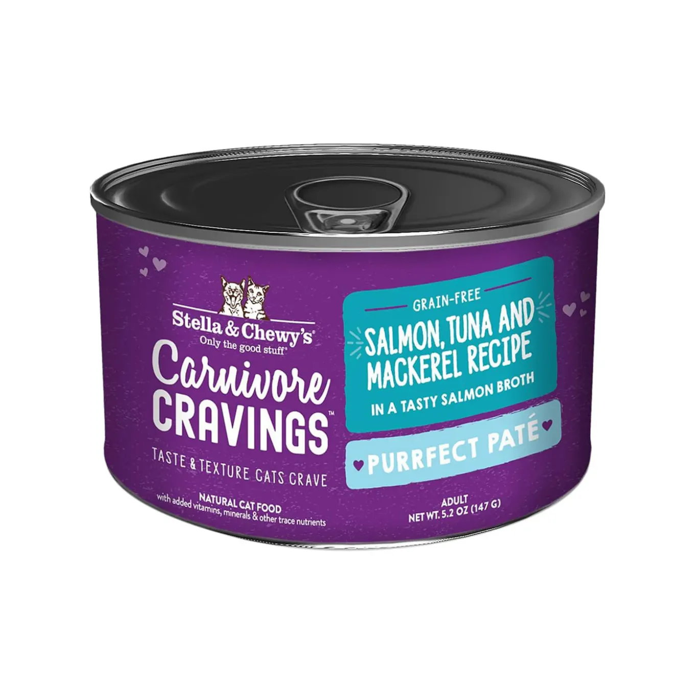 Stella & Chewy's Carnivore Cravings Purrfect Pate Salmon, Tuna & Mackerel Wet Cat Food