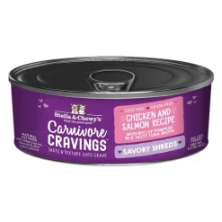 Stella & Chewy's Carnivore Cravings Savory Shreds Chicken & Salmon Wet Cat Food