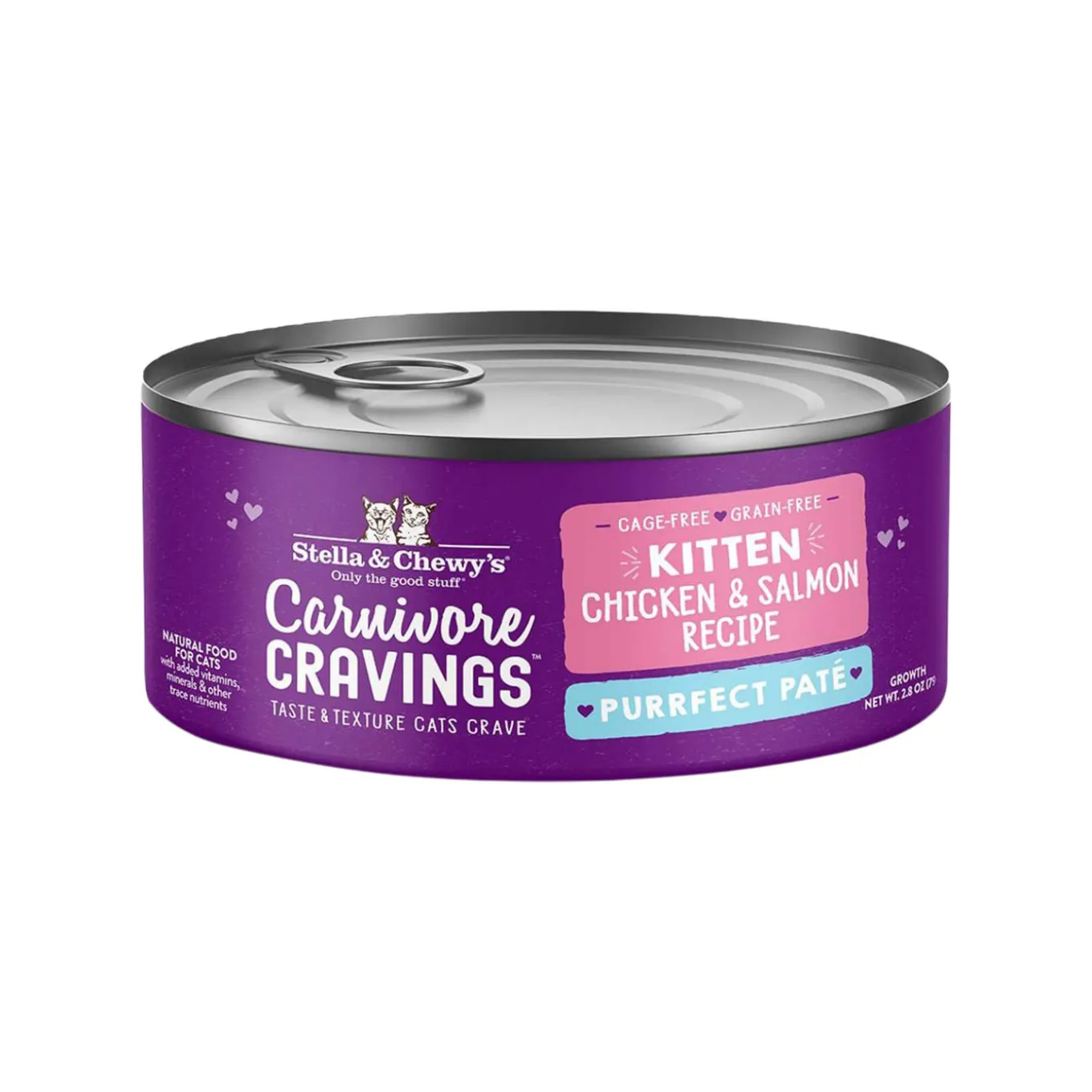 Stella & Chewy's Carnivore Craving Purrfect Pate Chicken & Salmon Kitten Wet Food