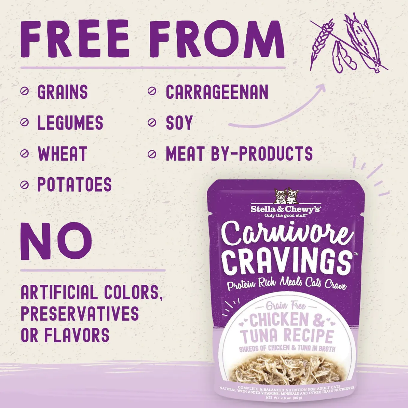 Stella & Chewy's Carnivore Cravings Wet Cat Food Case of 24
