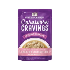 Stella & Chewy's Cravings Morsels with Gravy Cat Food 2.8 oz Case of 24