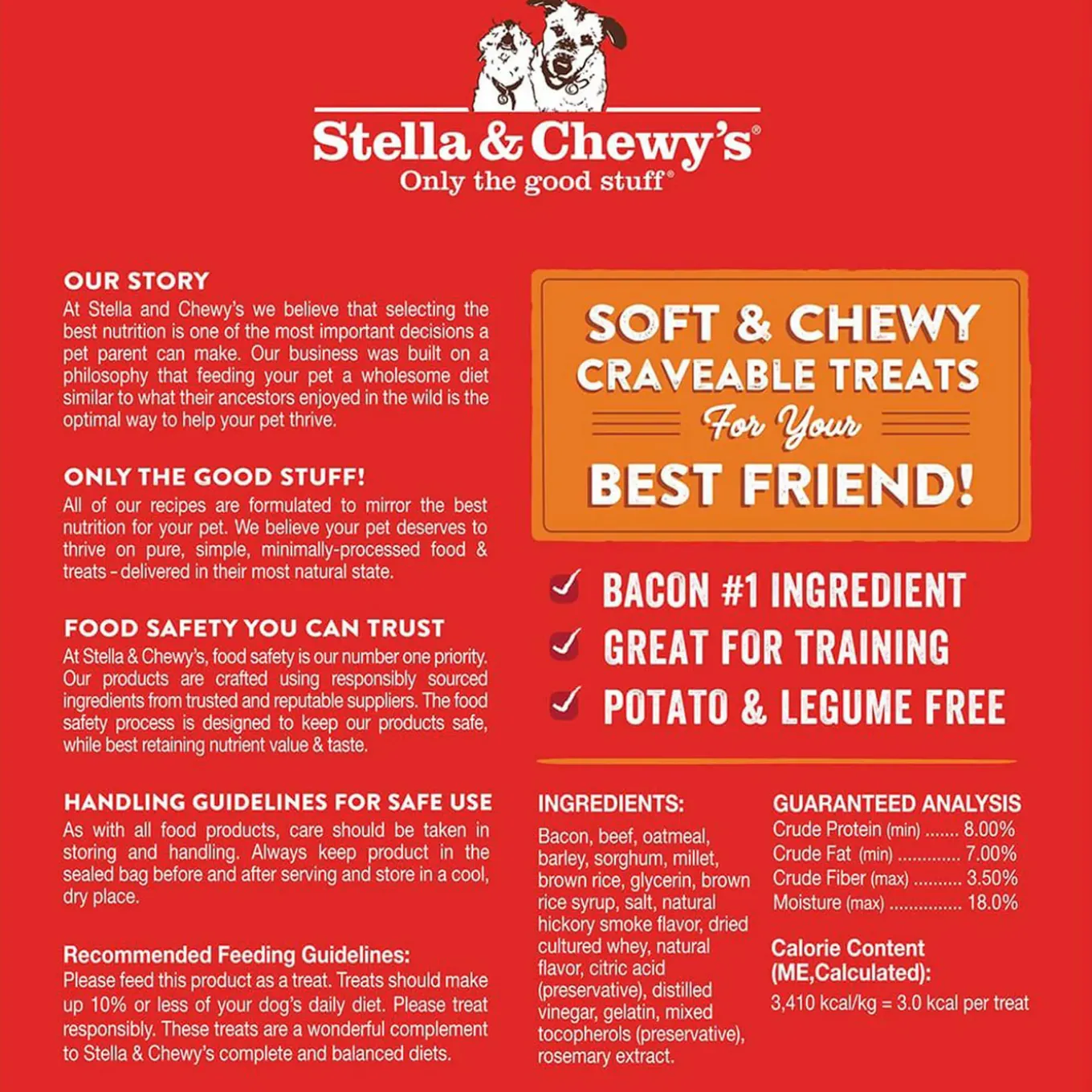 Stella & Chewy's Crav'n Bac'n Bites Dog Treats