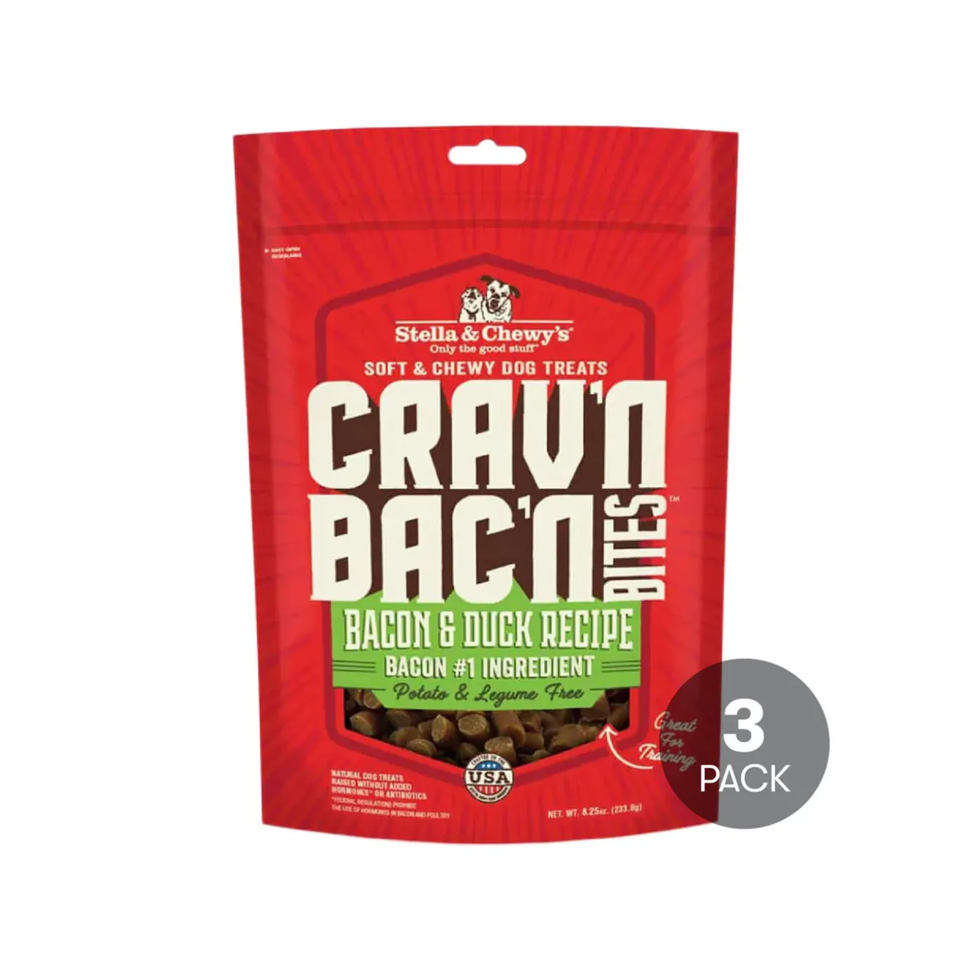 Stella & Chewy's Crav'n Bac'n Bites Dog Treats