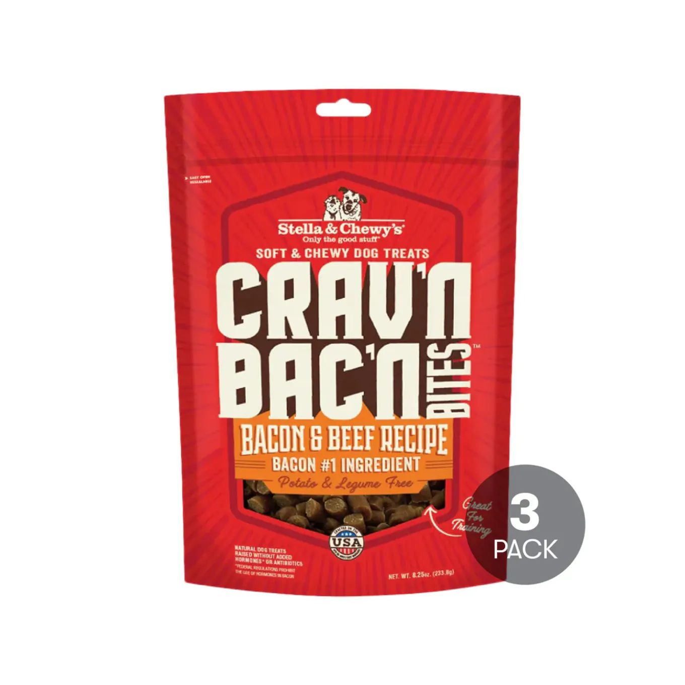 Stella & Chewy's Crav'n Bac'n Bites Dog Treats