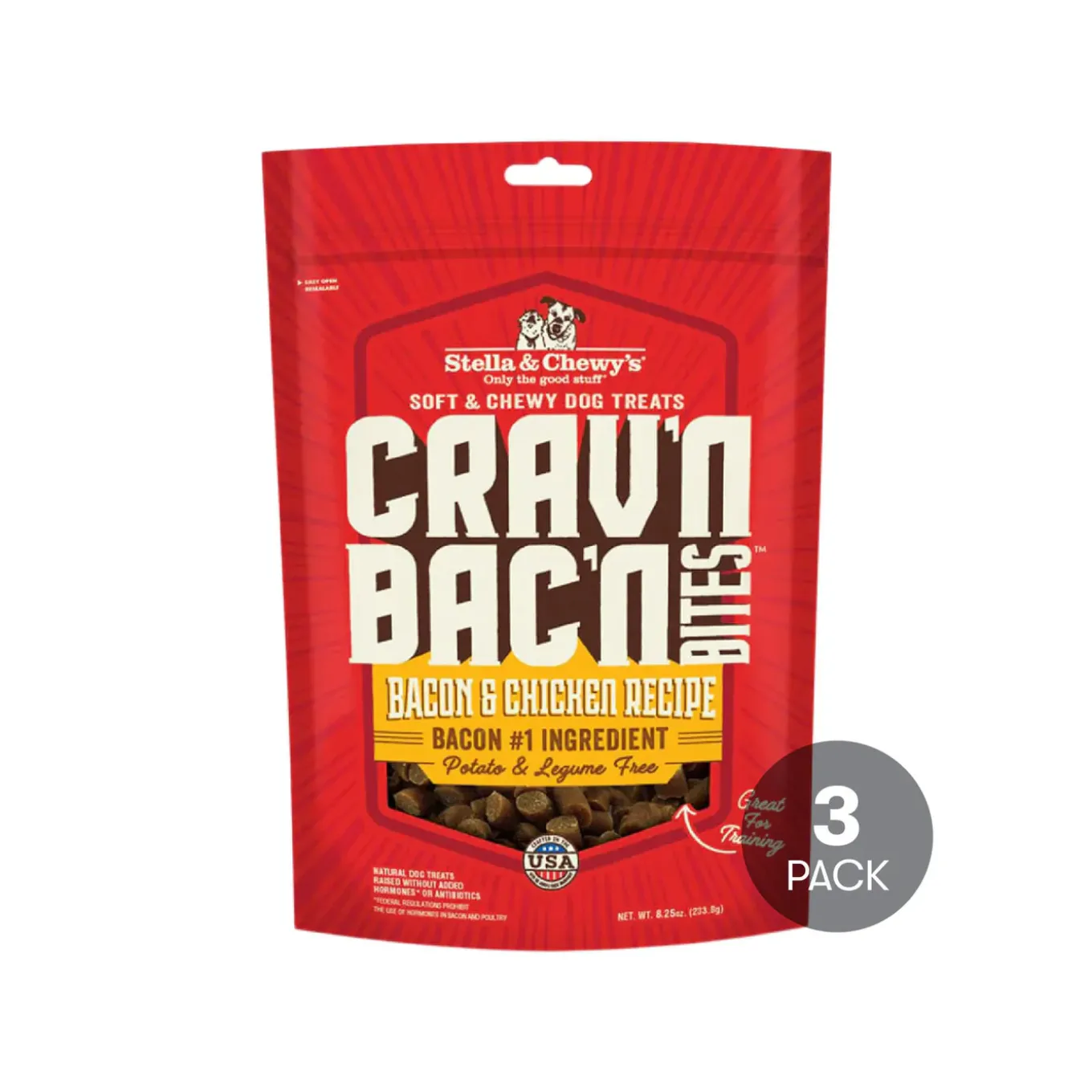 Stella & Chewy's Crav'n Bac'n Bites Dog Treats