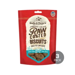 Stella & Chewy's Raw Coated Biscuit Freeze Dried Dog Treat