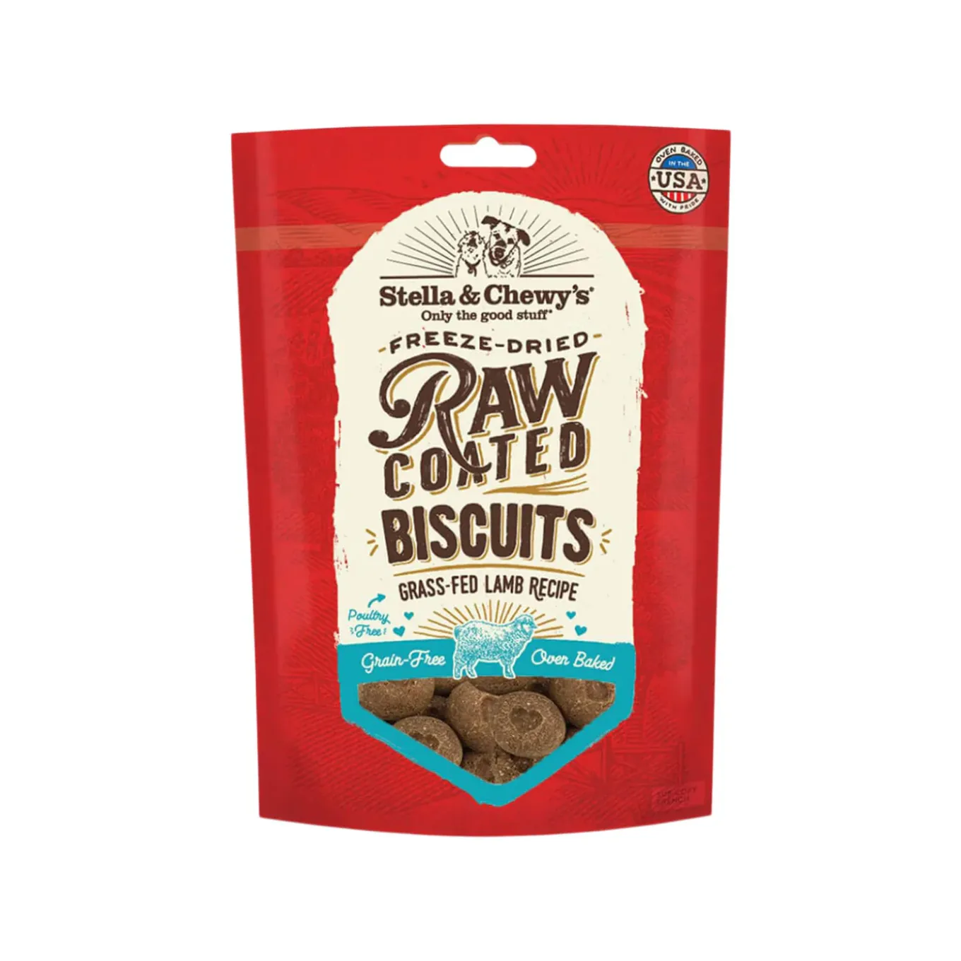 Stella & Chewy's Raw Coated Biscuit Freeze Dried Dog Treat