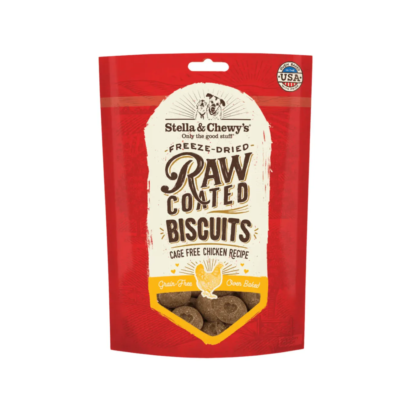 Stella & Chewy's Raw Coated Biscuit Freeze Dried Dog Treat