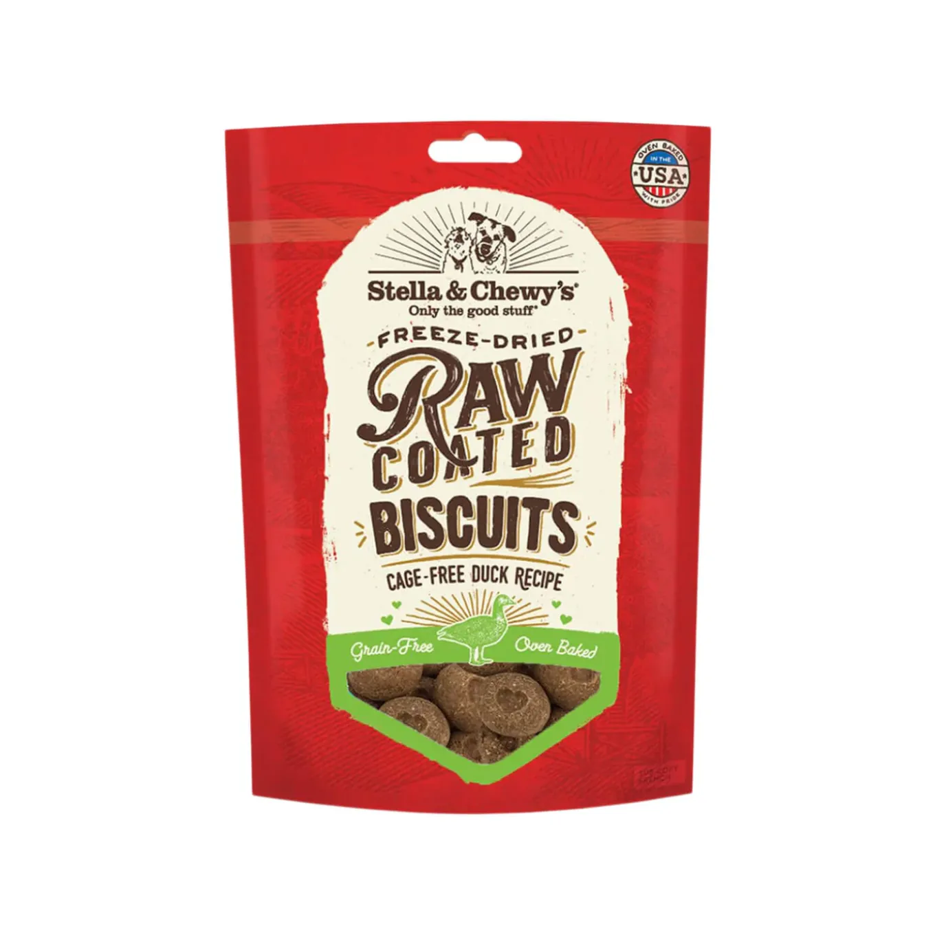 Stella & Chewy's Raw Coated Biscuit Freeze Dried Dog Treat