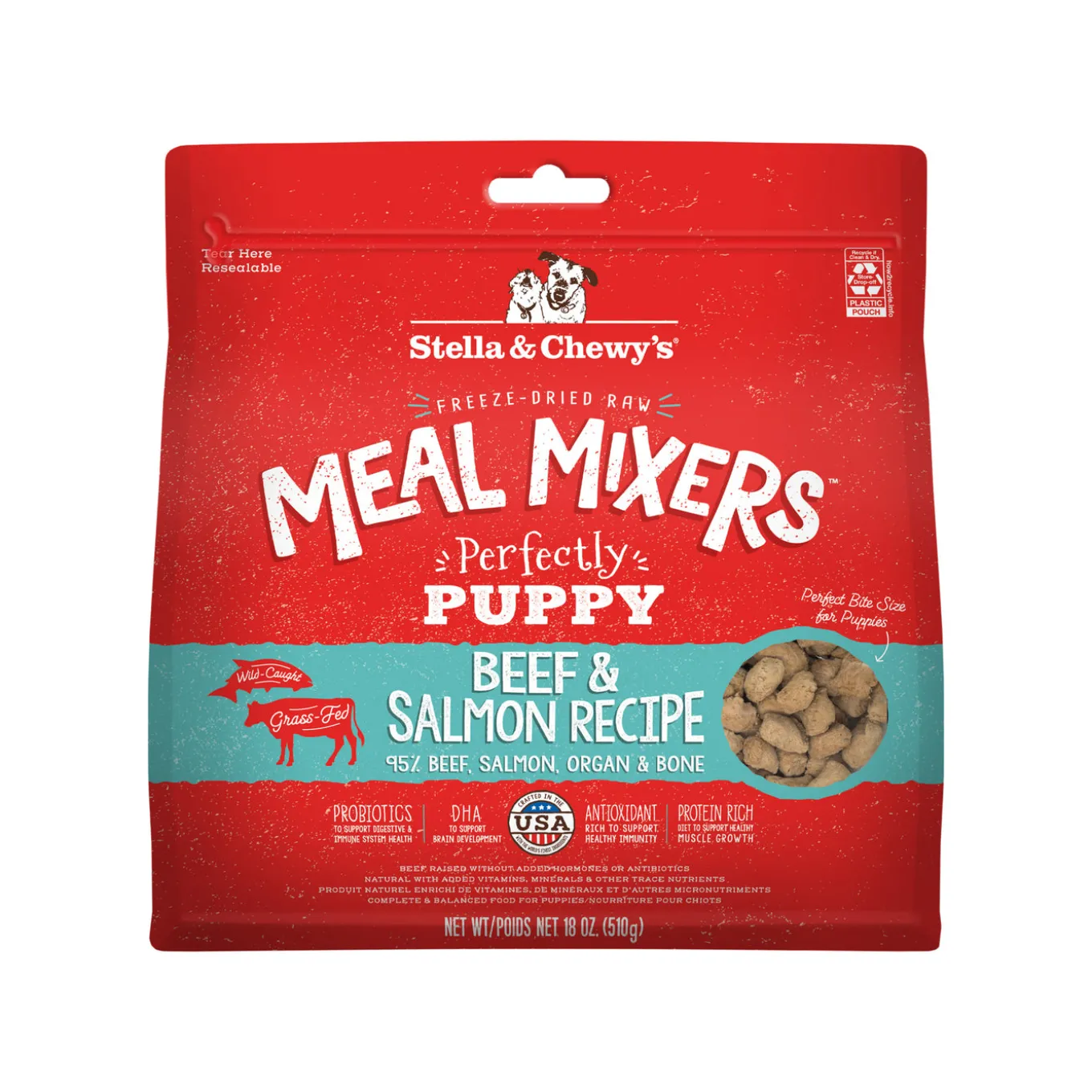 Stella & Chewy's Puppy Meal Mixer Beef & Salmon