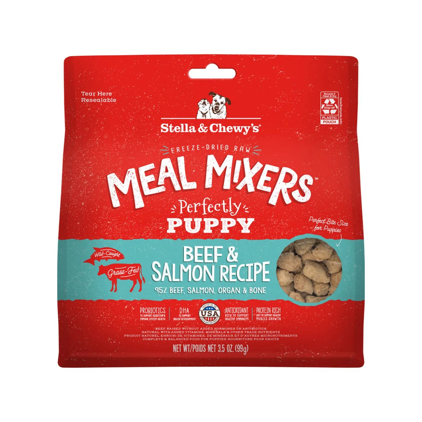Stella & Chewy's Puppy Meal Mixer Beef & Salmon