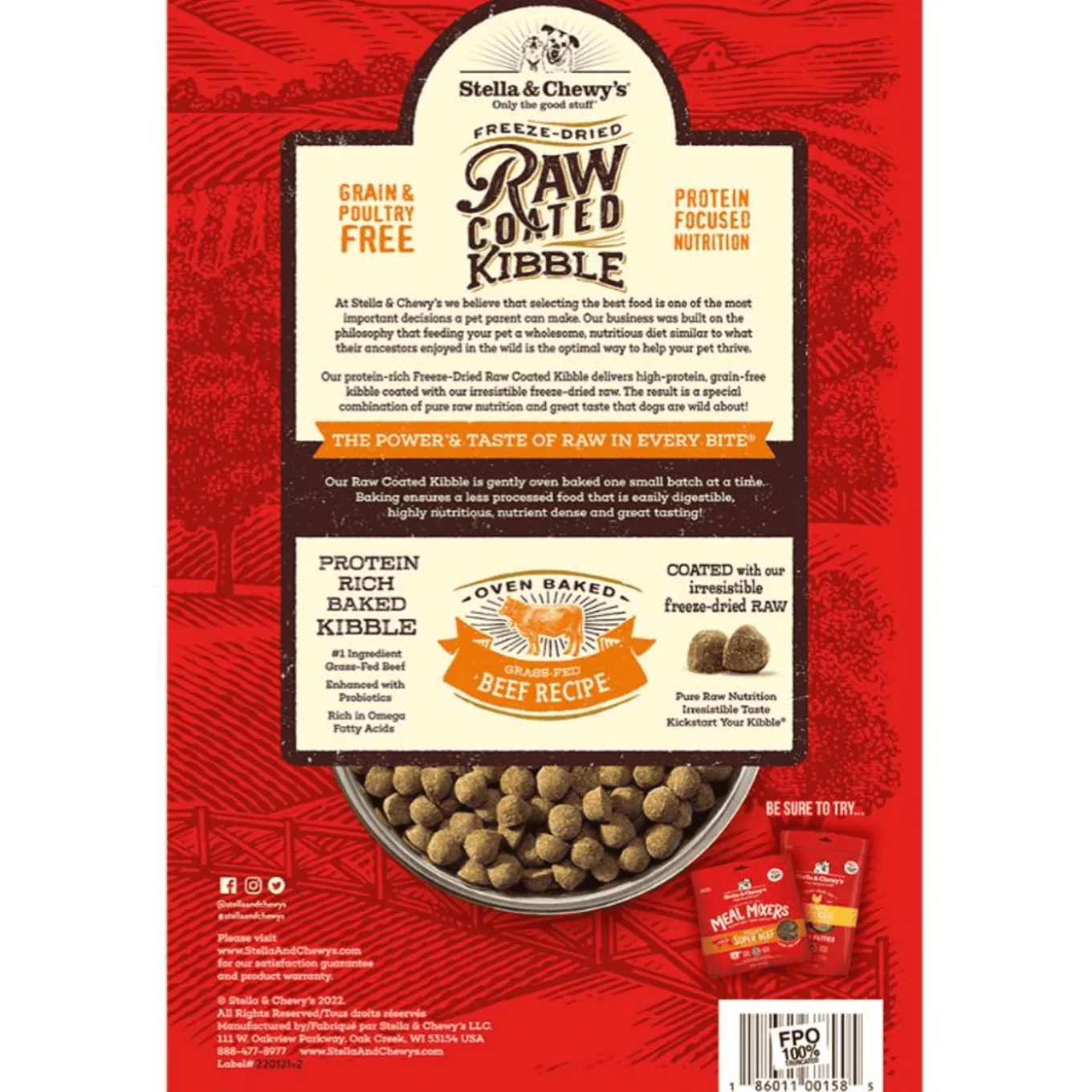 Stella & Chewy's Raw Coated Dry Dog Food