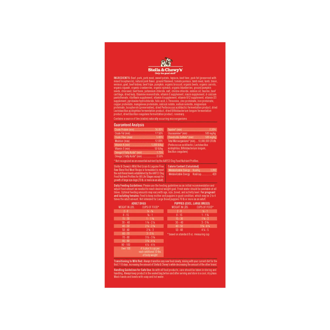Stella & Chewy's Wild Red Raw Blend Grain Free Dry Dog Food