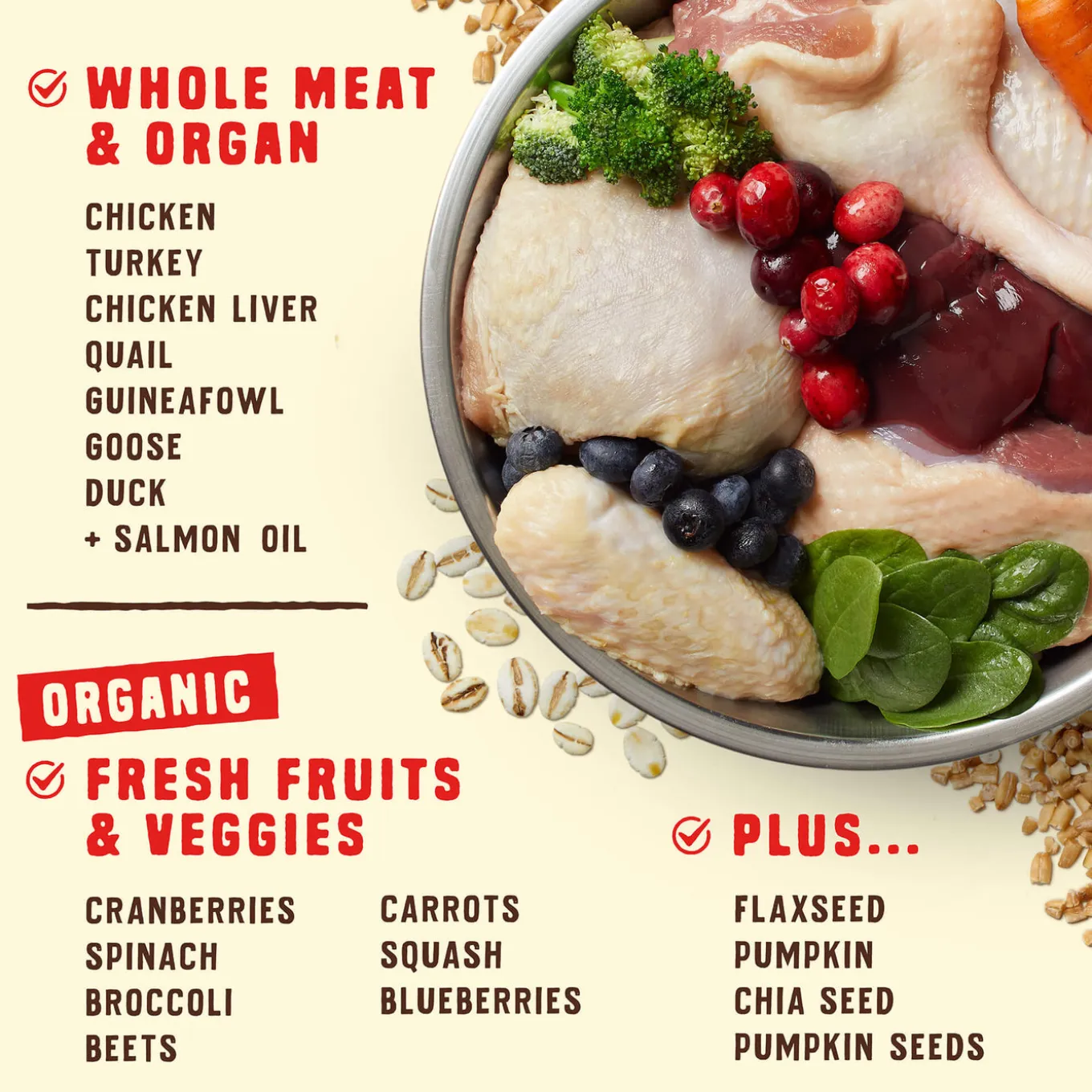 Stella & Chewy's Wild Red Raw Blend Wholesome Grains Dry Dog Food
