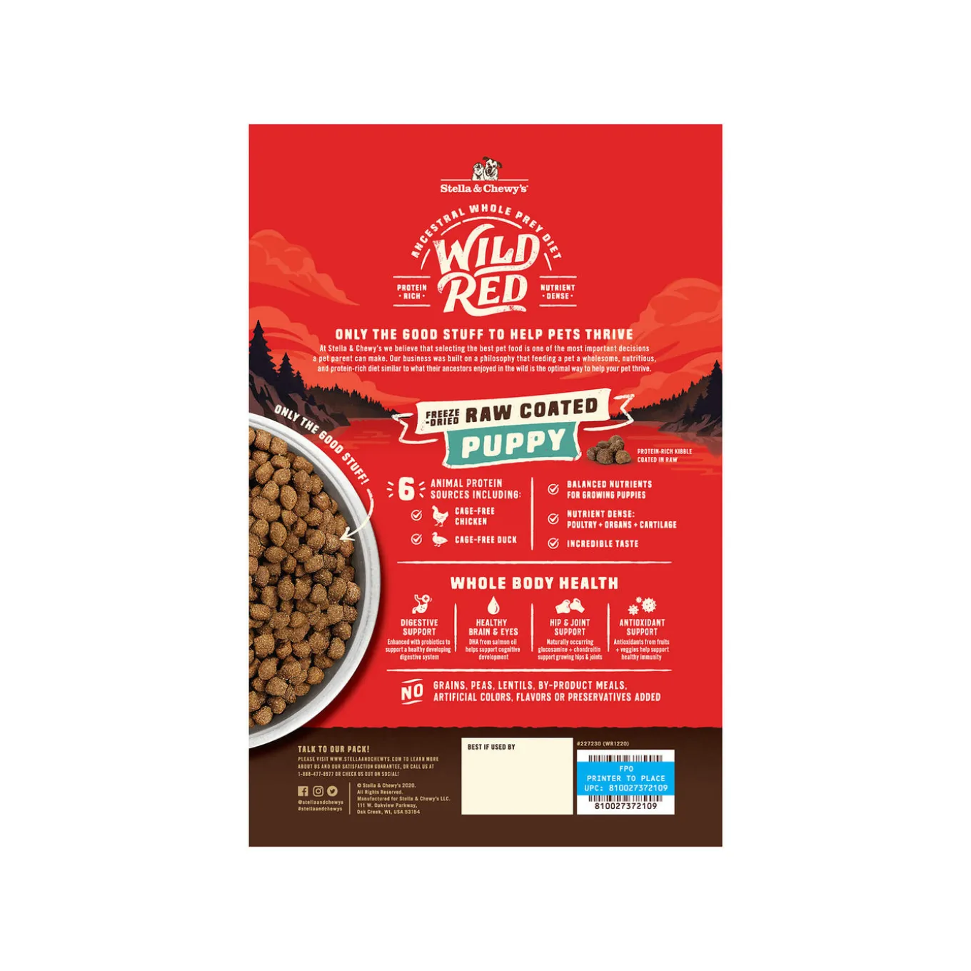 Stella & Chewy's Wild Red Raw Coated Grain Free Dry Dog Food