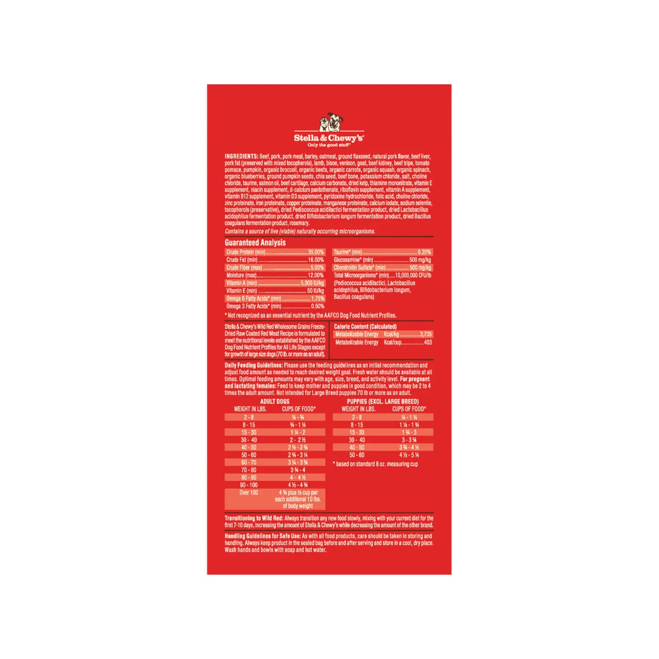 Stella & Chewy's Wild Red Raw Coated Wholesome Grains Dry Dog Food