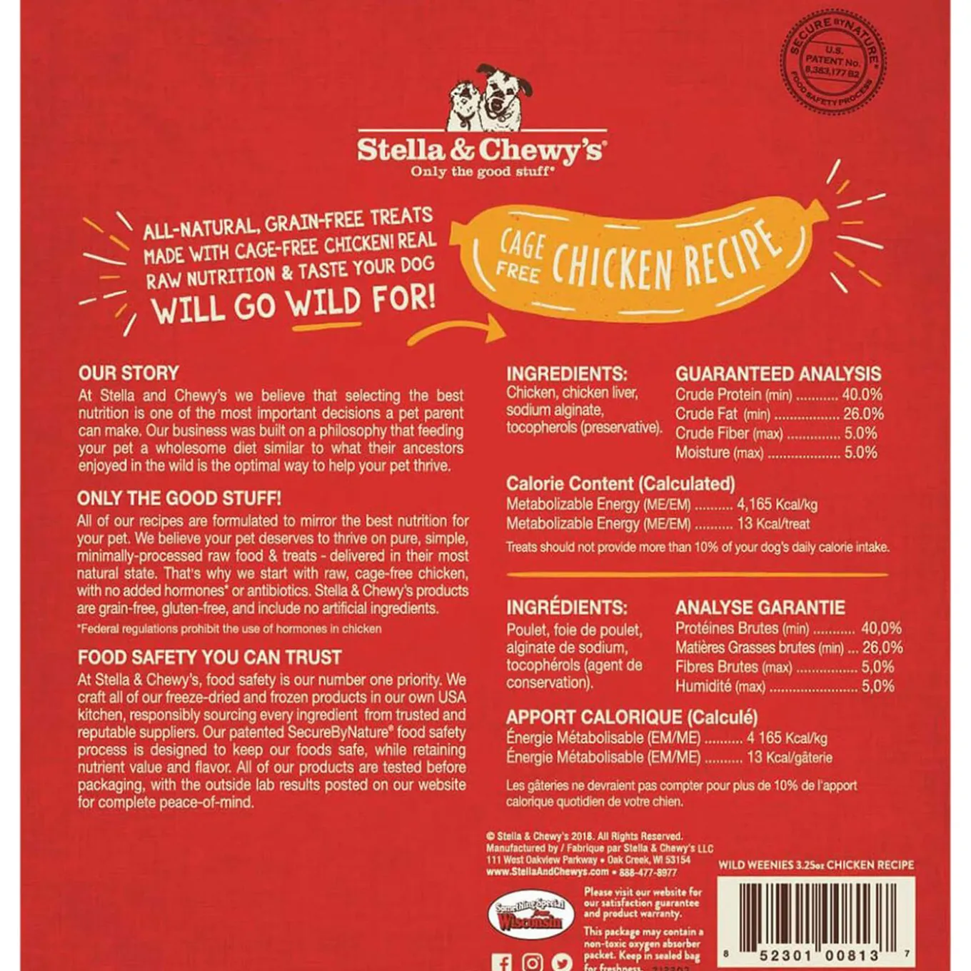 Stella & Chewy's Wild Weenies Raw Freeze-Dried Dog Treats