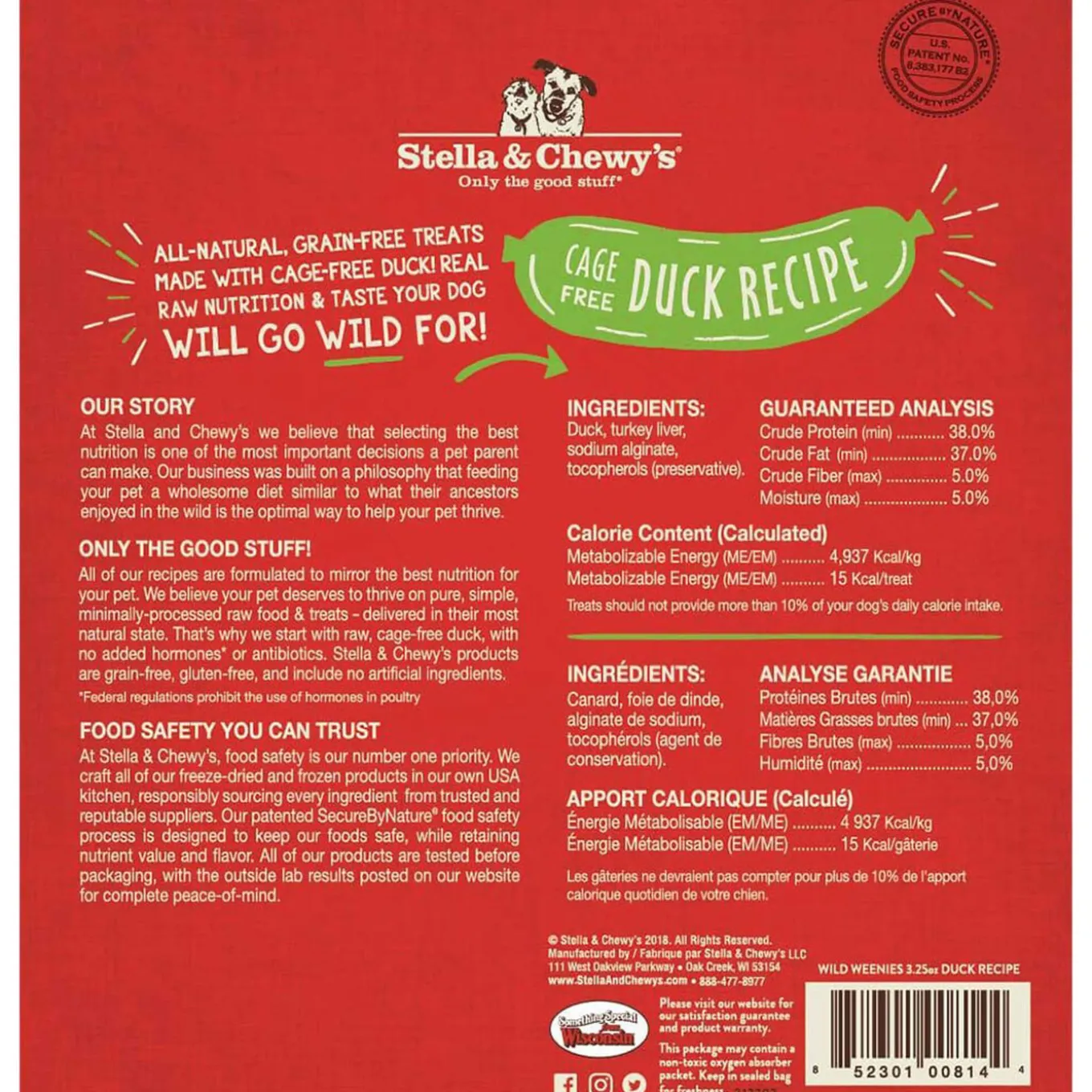 Stella & Chewy's Wild Weenies Raw Freeze-Dried Dog Treats
