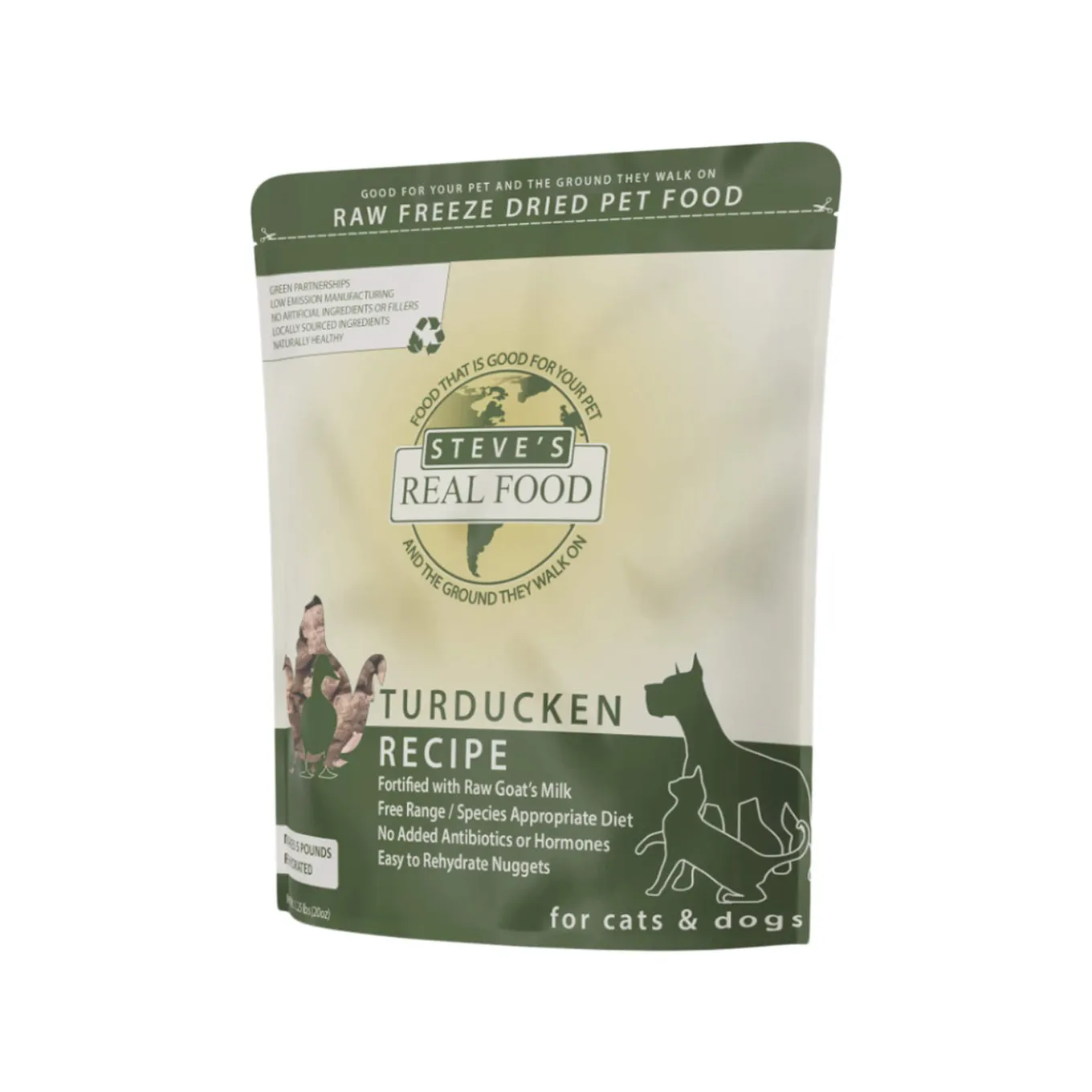 Steve's Real Food 1.25 lb Freeze Dried Nuggets for Dogs