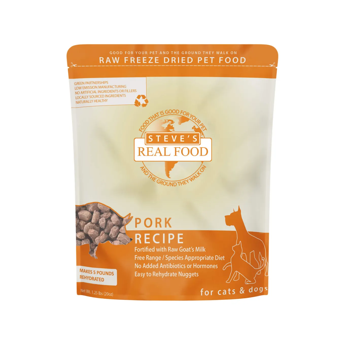 Steve's Real Food 1.25 lb Freeze Dried Nuggets for Dogs