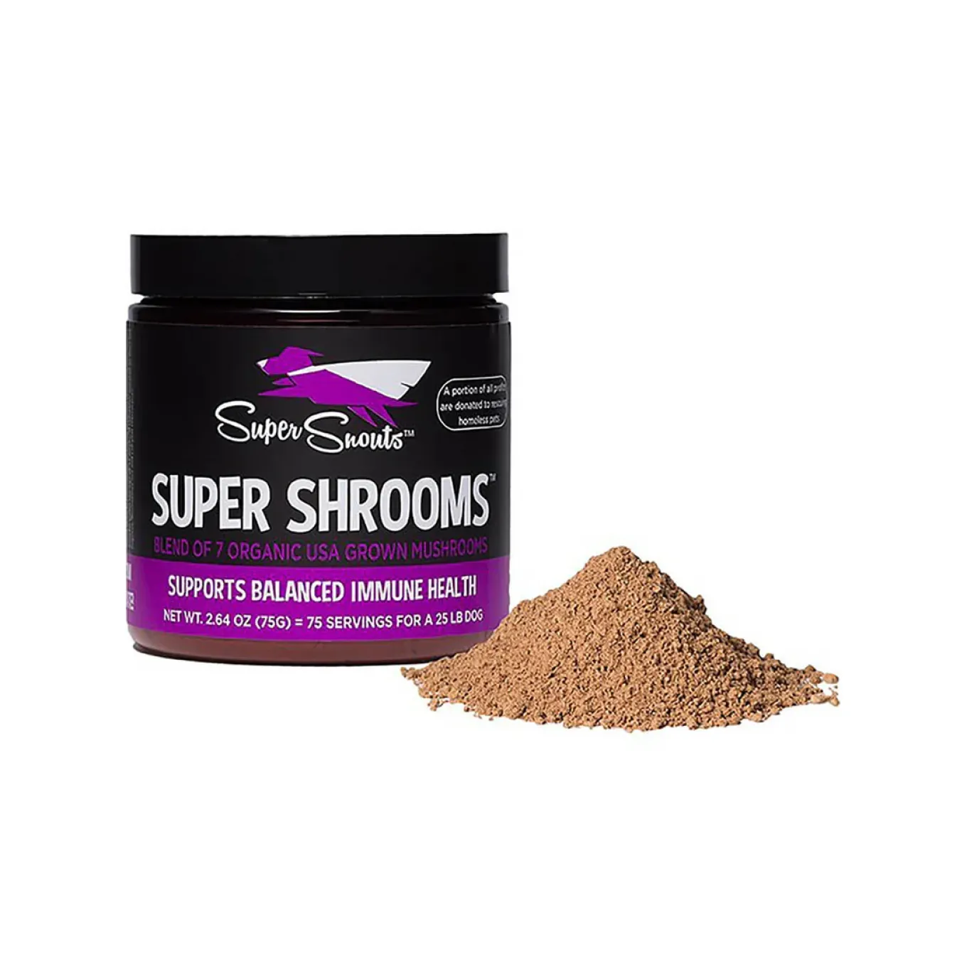 Super Snouts Super Shrooms Medicinal Mushroom Immune Support for Dogs & Cats