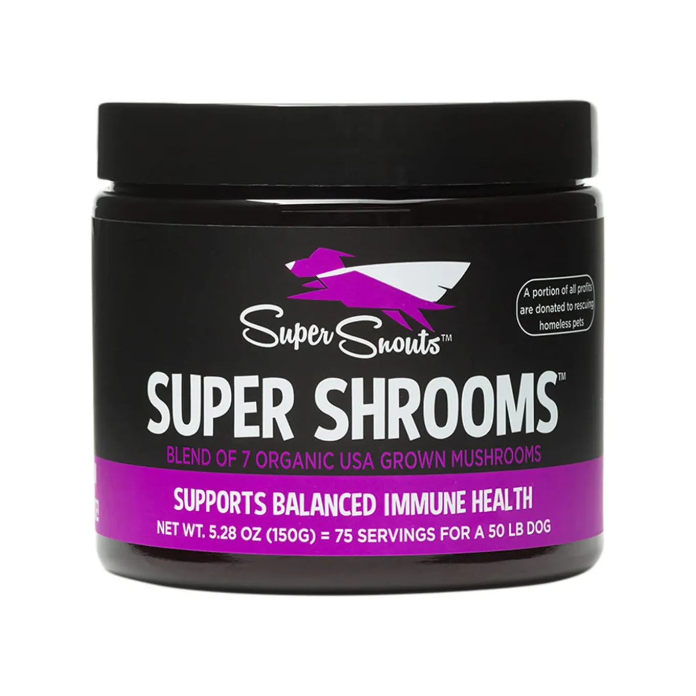 Super Snouts Super Shrooms Medicinal Mushroom Immune Support for Dogs & Cats