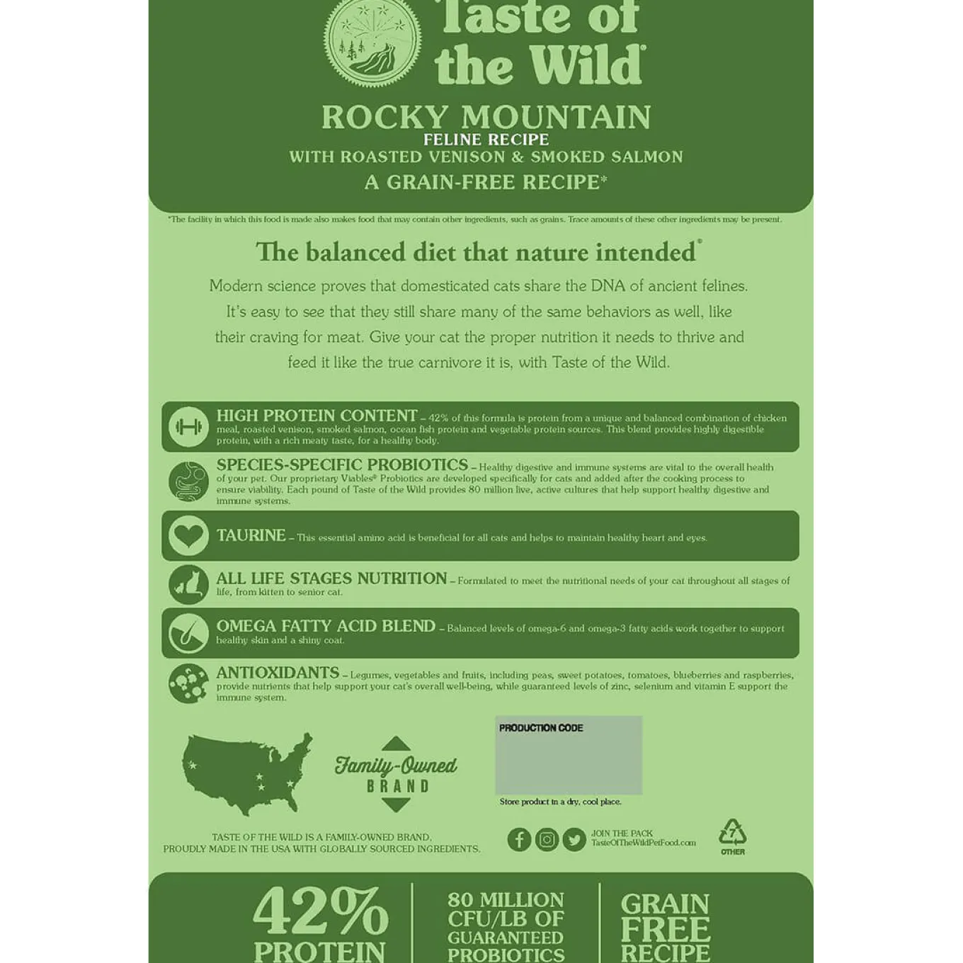 Taste of the Wild Grain-Free Dry Cat Food