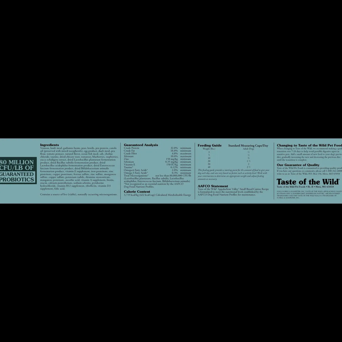 Taste of the Wild Small Breed Appalachian ValleyDry Dog Food
