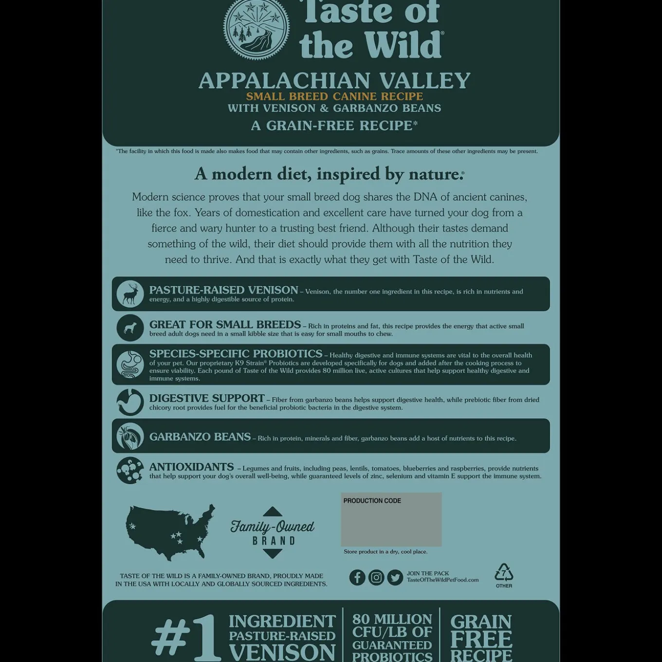 Taste of the Wild Small Breed Appalachian ValleyDry Dog Food