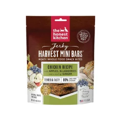 The Honest Kitchen Jerky Harvest Mini Bars 4 oz Treats for Dogs