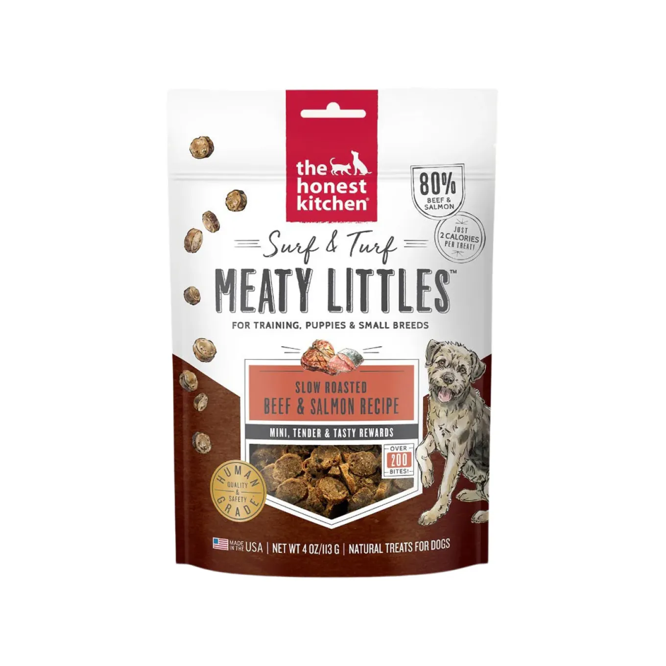 The Honest Kitchen Surf & Turf Meaty Littles 4 oz Treats for Dogs
