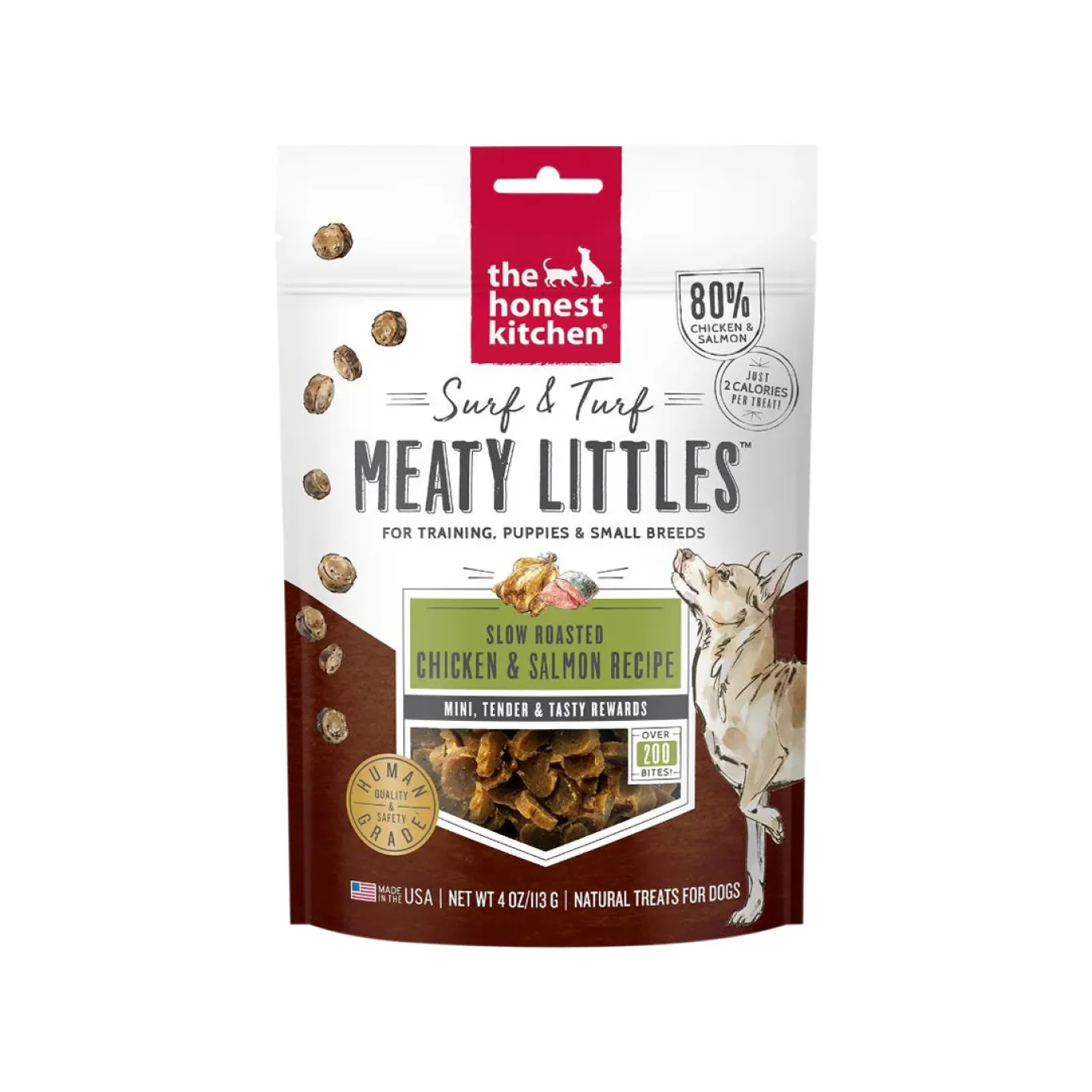 The Honest Kitchen Surf & Turf Meaty Littles 4 oz Treats for Dogs