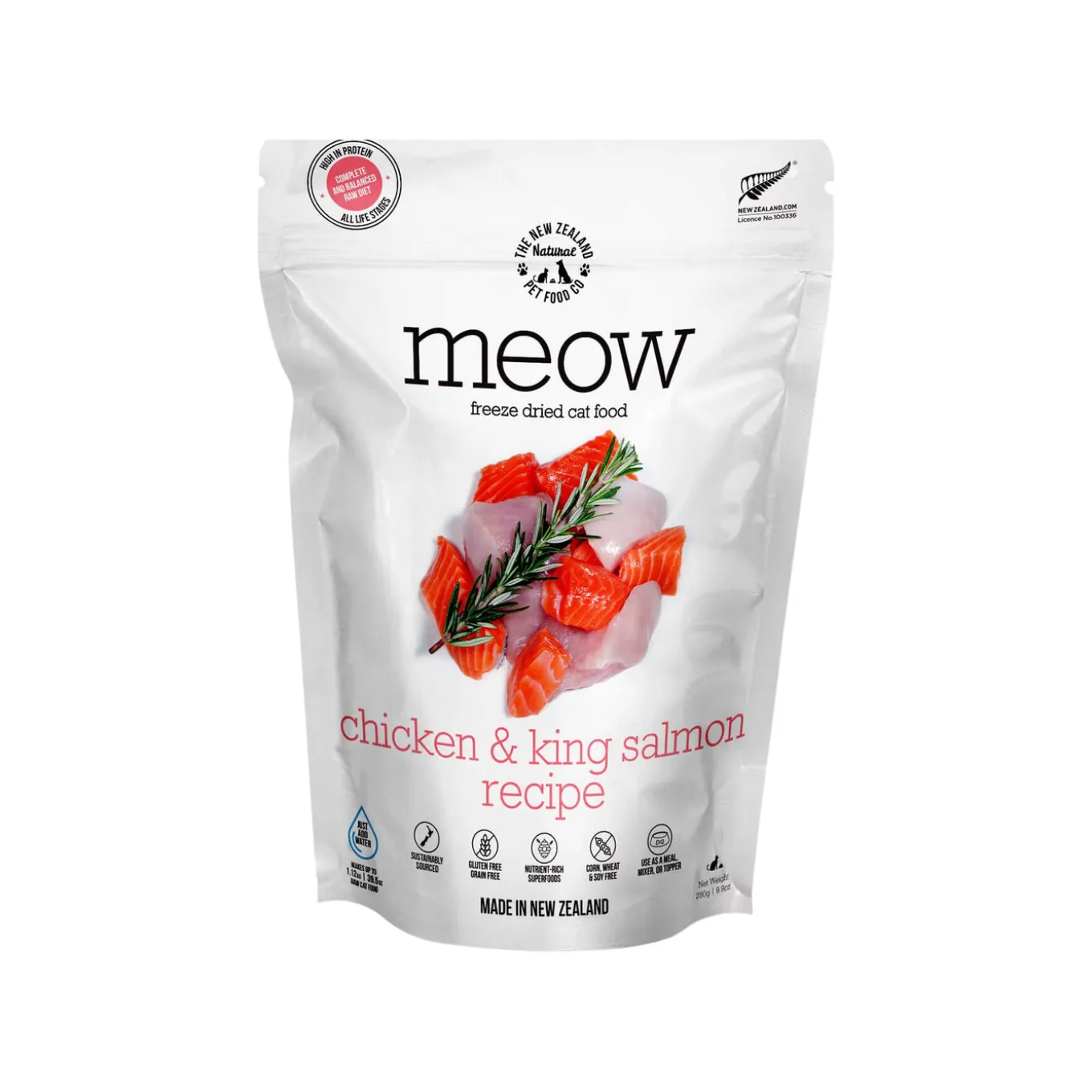 The New Zealand Natural Pet Food Co. MEOW Freeze Dried Cat Food