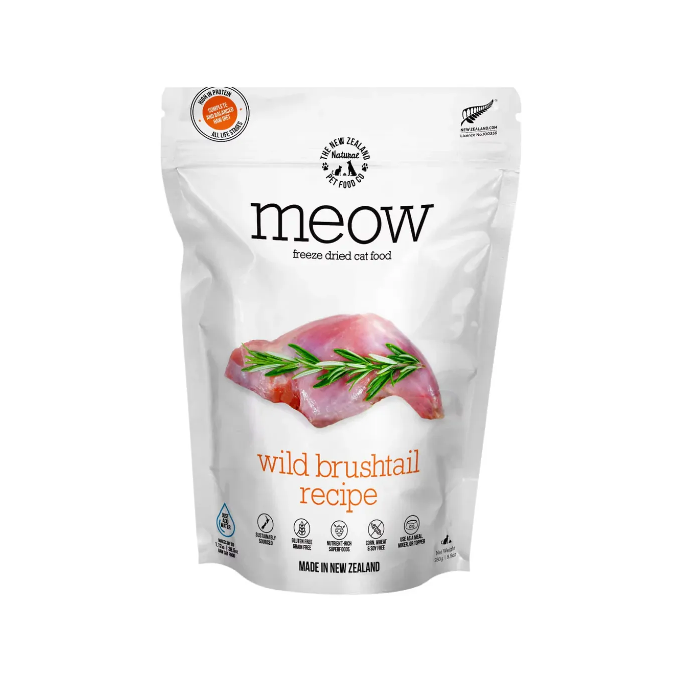 The New Zealand Natural Pet Food Co. MEOW Freeze Dried Cat Food