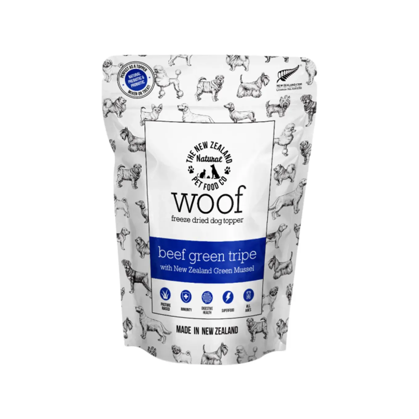 The New Zealand Natural Pet Food Co. WOOF Freeze Dried Dog Food Topper