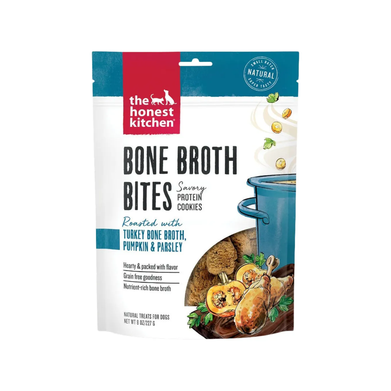 The Honest Kitchen Bone Broth Bites 8 oz Treats for Dogs