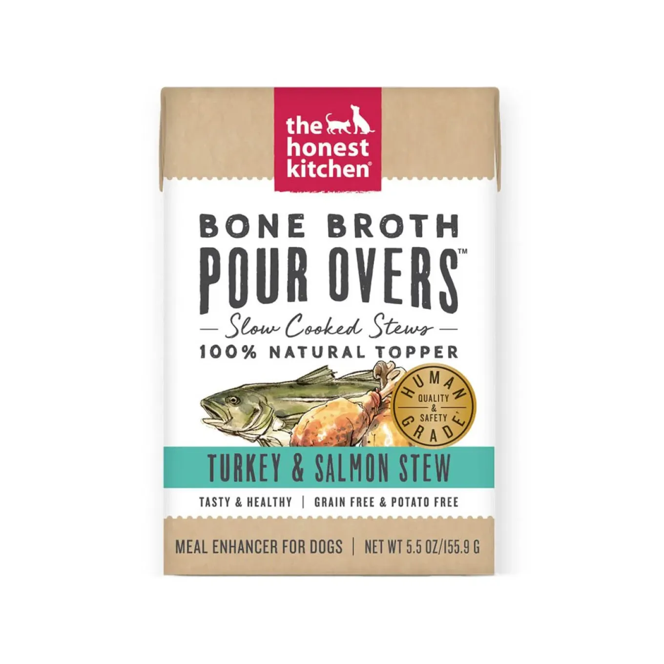 The Honest Kitchen Bone Broth Pour Overs Food Topper for Dogs