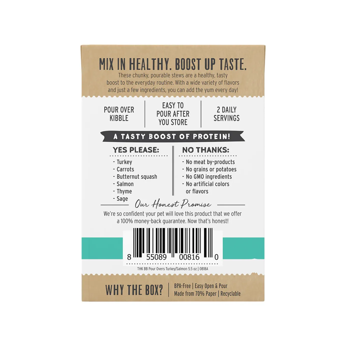 The Honest Kitchen Bone Broth Pour Overs Food Topper for Dogs