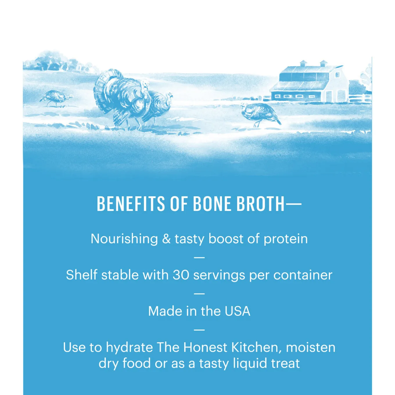 The Honest Kitchen Daily Boosters Bone Broth for Dogs & Cats