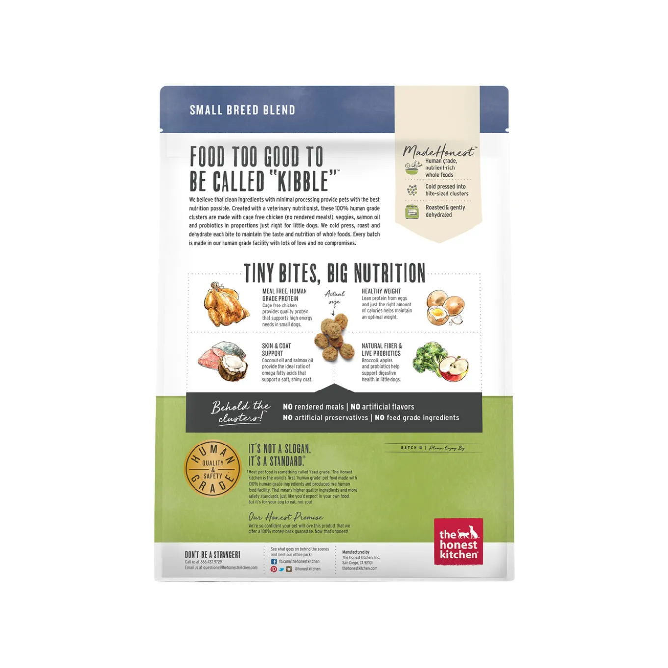 The Honest Kitchen Grain Free Whole Food Clusters Small Breed Dog Food