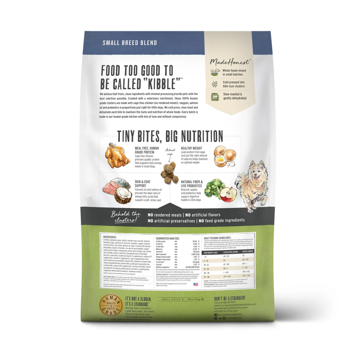 The Honest Kitchen Grain Free Whole Food Clusters Small Breed Dog Food