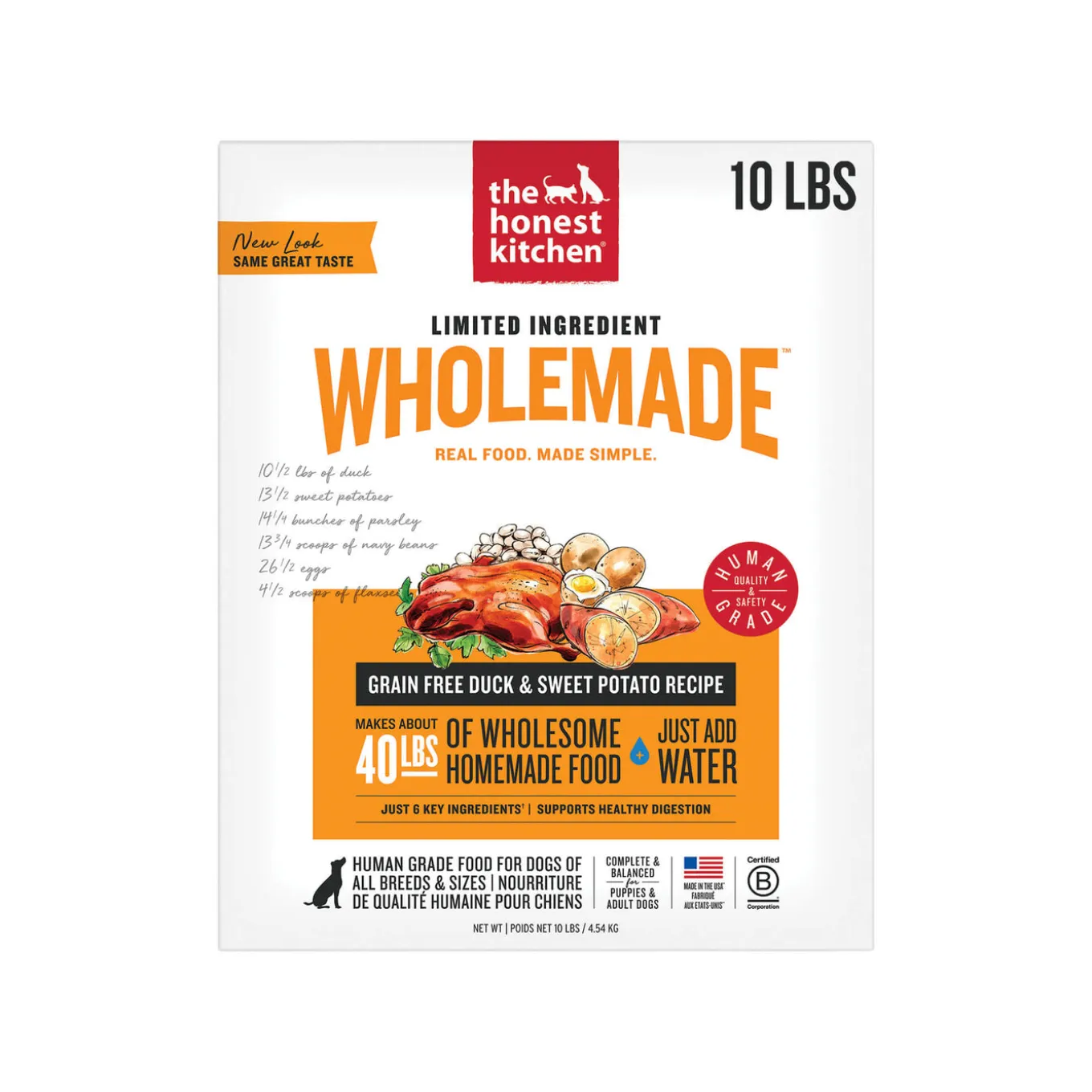 The Honest Kitchen Limited Ingredient Wholemade Grain Free Dehydrated Dog Food