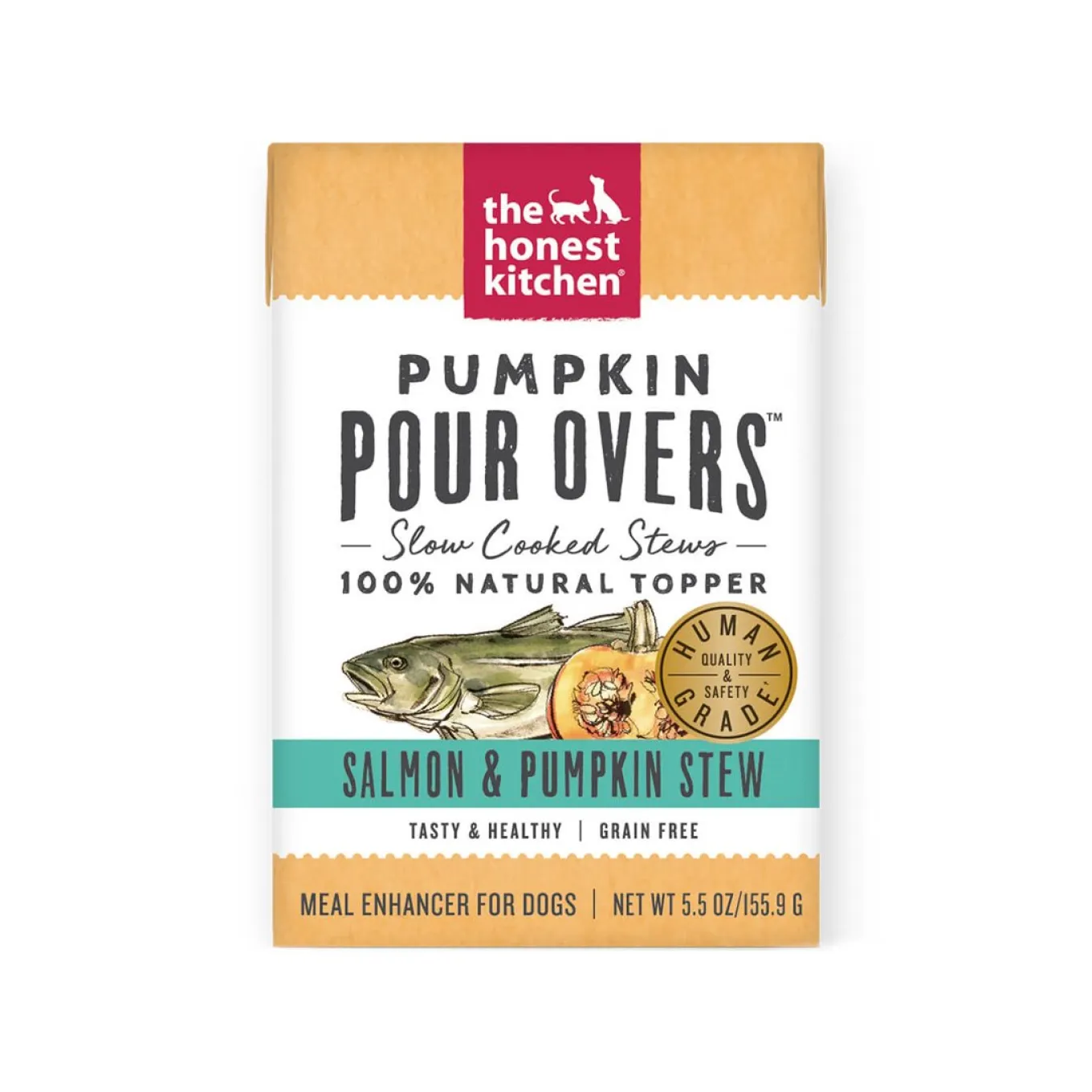 The Honest Kitchen Pumpkin Pour Overs Slow Cooked Meal Enhancer for Dogs