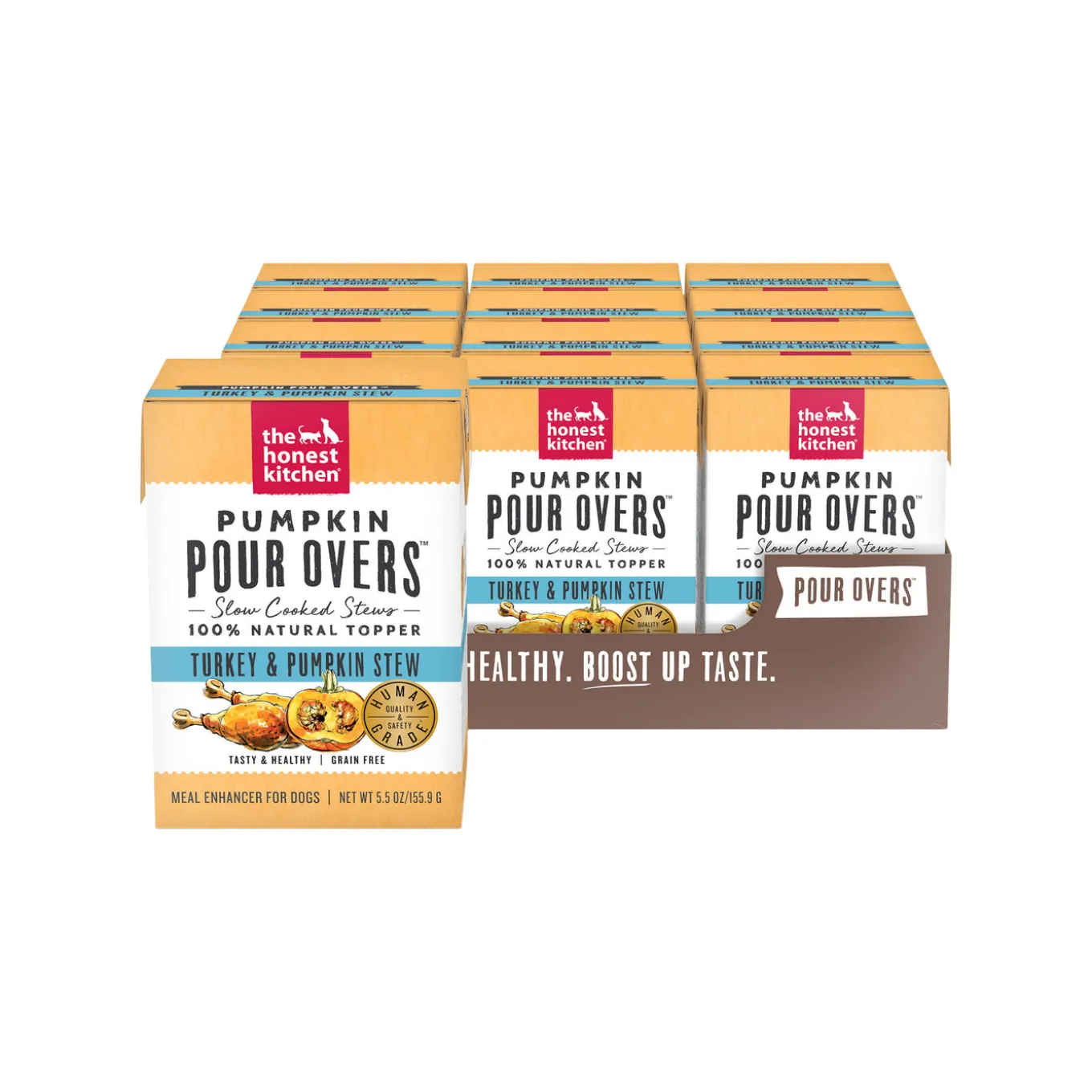 The Honest Kitchen Pumpkin Pour Overs Slow Cooked Meal Enhancer for Dogs