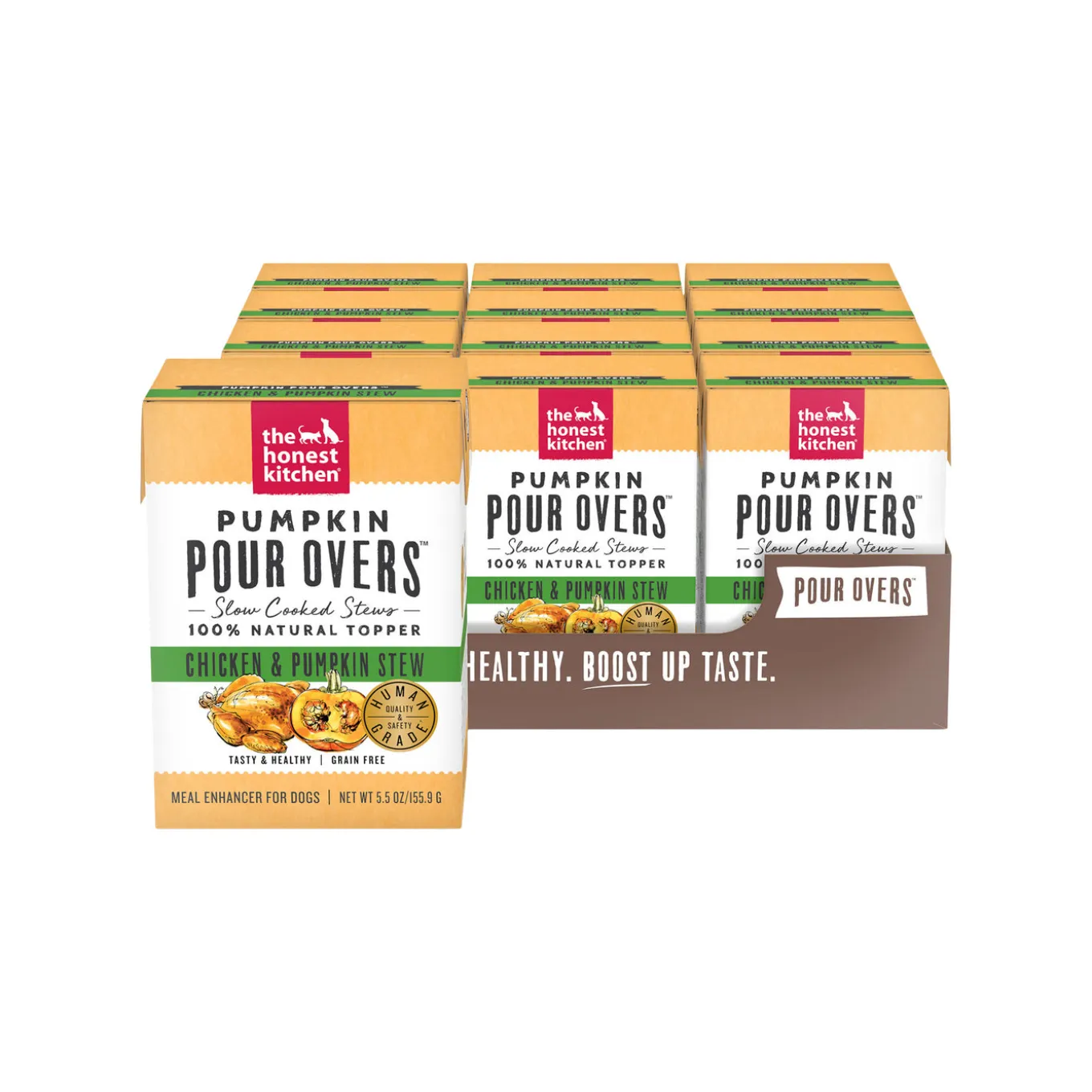 The Honest Kitchen Pumpkin Pour Overs Slow Cooked Meal Enhancer for Dogs