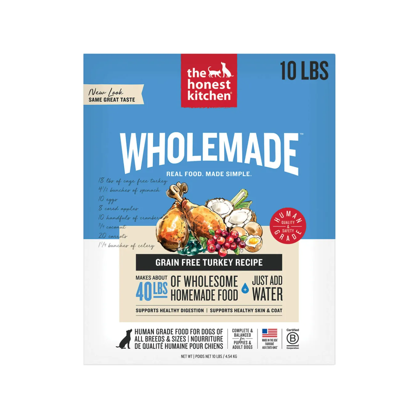 The Honest Kitchen Wholemade Grain Free Dehydrated Dog Food